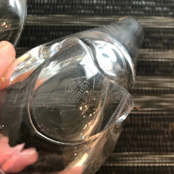 PAIR FRENCH Vintage Cristalleries de Vannes-le-Châtel Crystal Bird Trinket Bowls - Picture 4 of 8